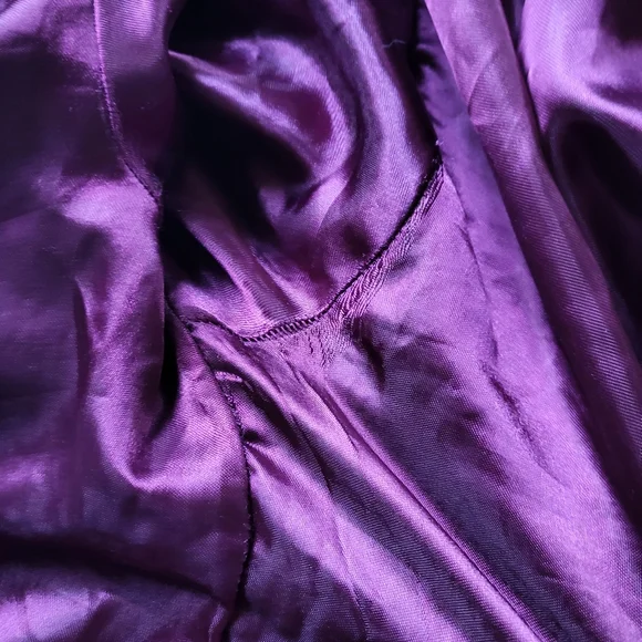 Full Tilt track jacket zip front maroon white black stripe size S - Picture 8 of 9